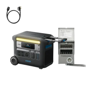 Anker SOLIX F2000 + Home Backup Kit (Transfer Switch + Cable)